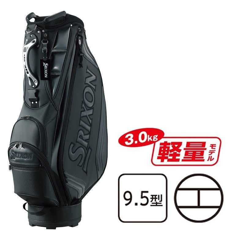 Dunlop Golf SRIXON Cart Bag 9.5inch Lightweight 3.0kg 4-way 2024 Men Black/White
