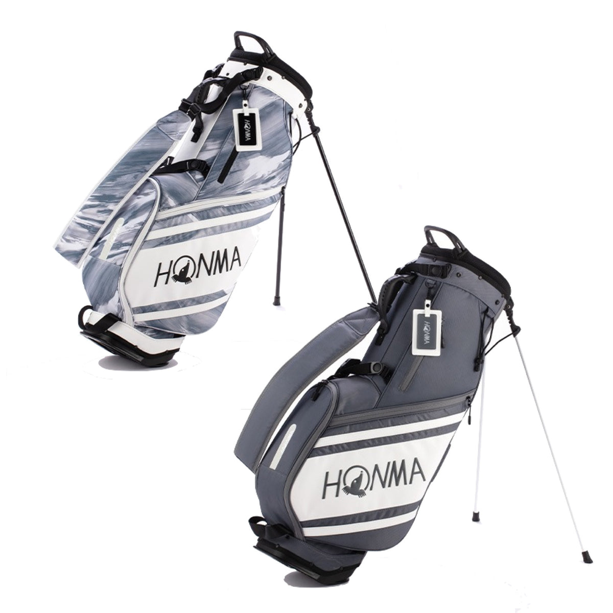 HONMA Golf Light Carry Stand Bag 9in 3.0kg Lightweight 5-way Divider 2026 Black