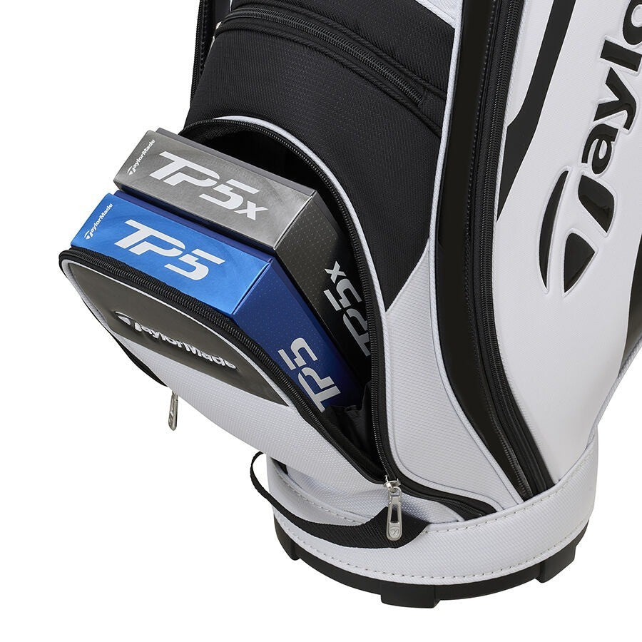 TaylorMade Golf True Light Cart Bag 9x 47" 5-way Lightweight 2026 White/Navy/Red