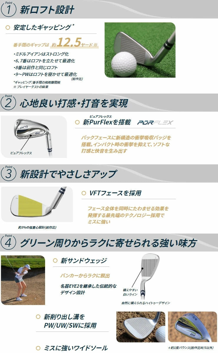 PING Golf G LE3 Iron #6 L-Flex ULT 250 J Graphite Shaft Ladies Japan RH New