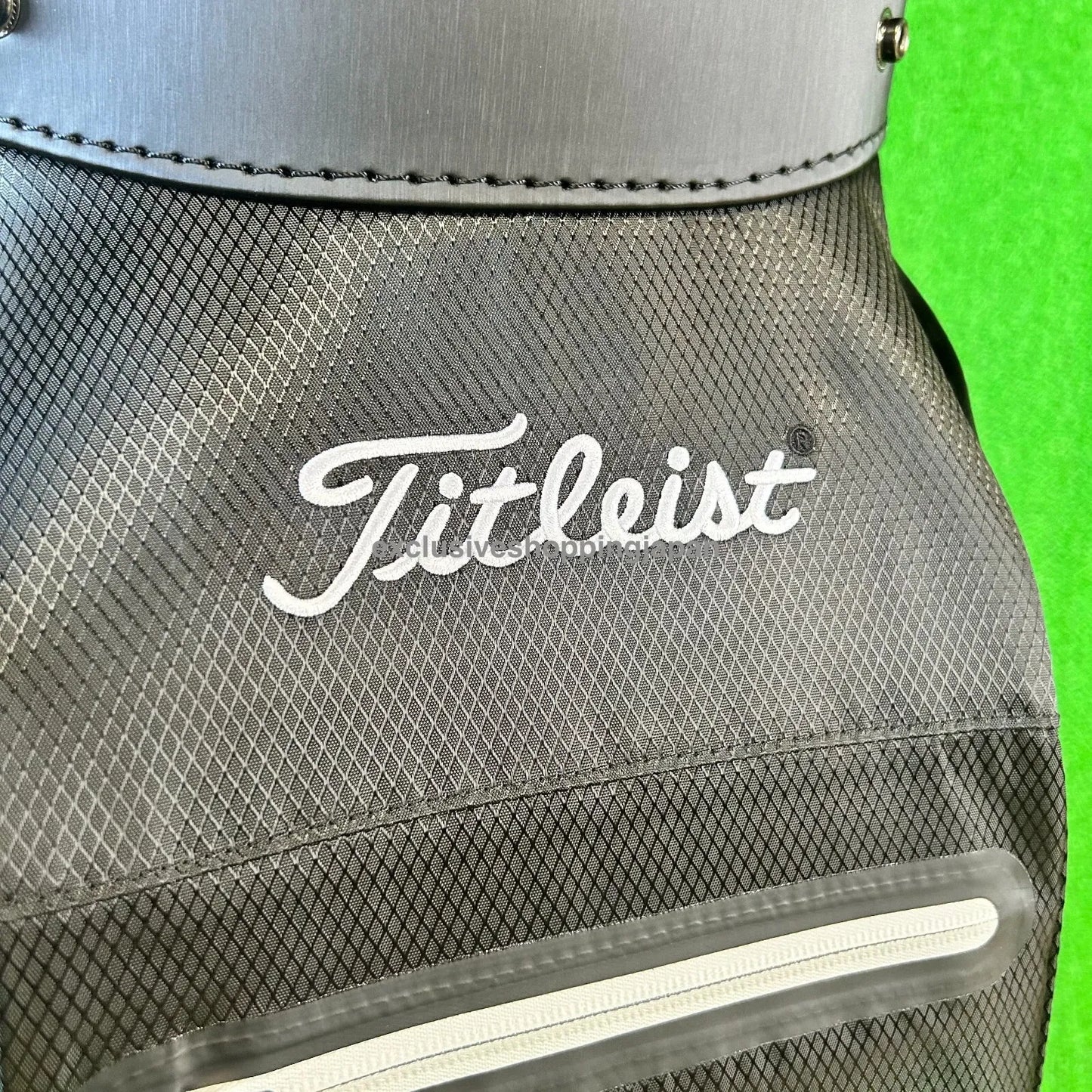 Titleist Mens Golf Premium Cart Bag 2023 10 x 47inch 15-way Divider Black White