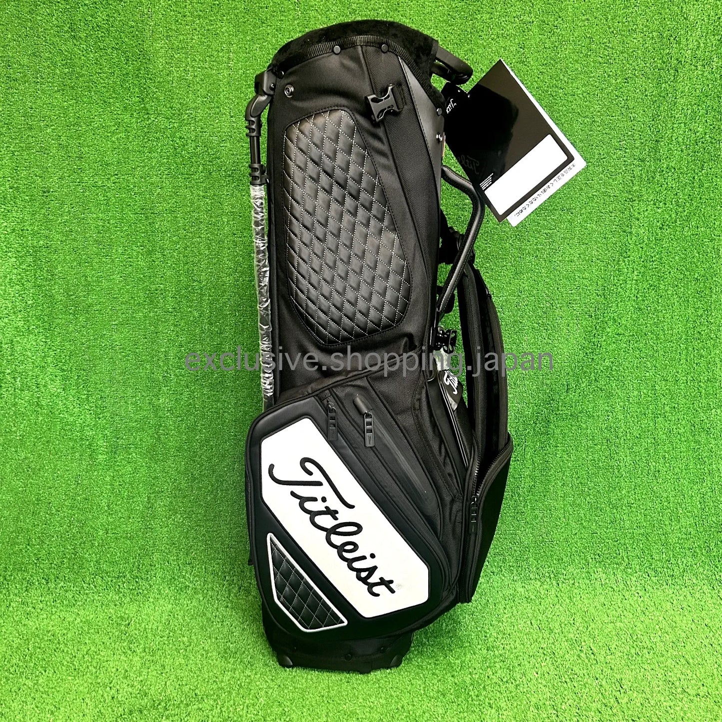 Titleist Premium Stand Bag Black White 9in 4way Divider TB20SXSF Lightweight Men