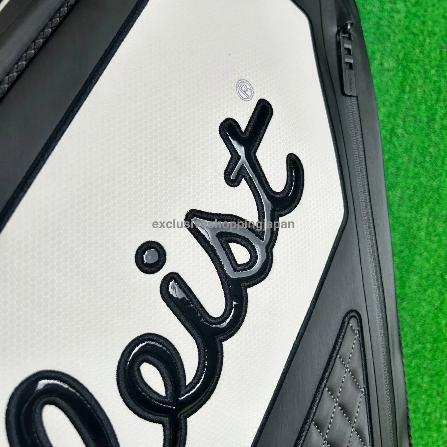 Titleist Mens Golf Premium Cart Bag 2023 10 x 47inch 15-way Divider Black White