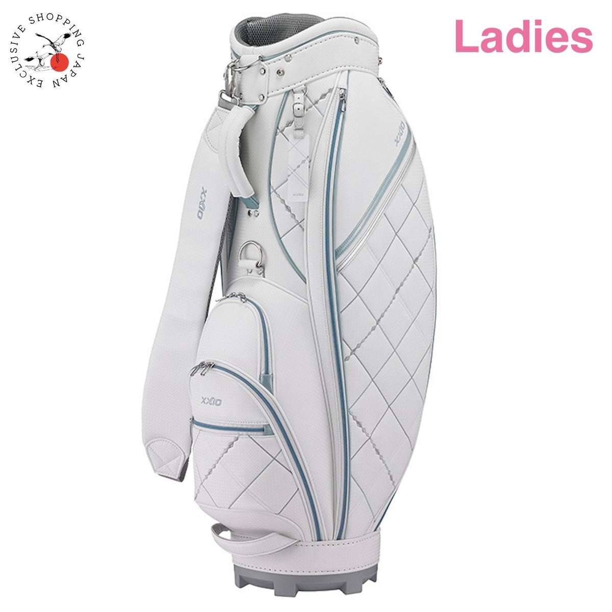 Dunlop XXIO Ladies Golf Cart Bag 8.5 x 47inch 4-way Lightweight 2025 White/Blue