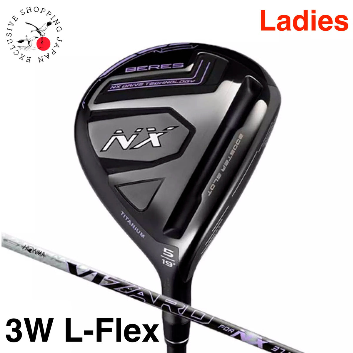 HONMA BERES NX Ladies Womens Fairway Wood 3W L Flex VIZARD NX 37 Graphite Shaft
