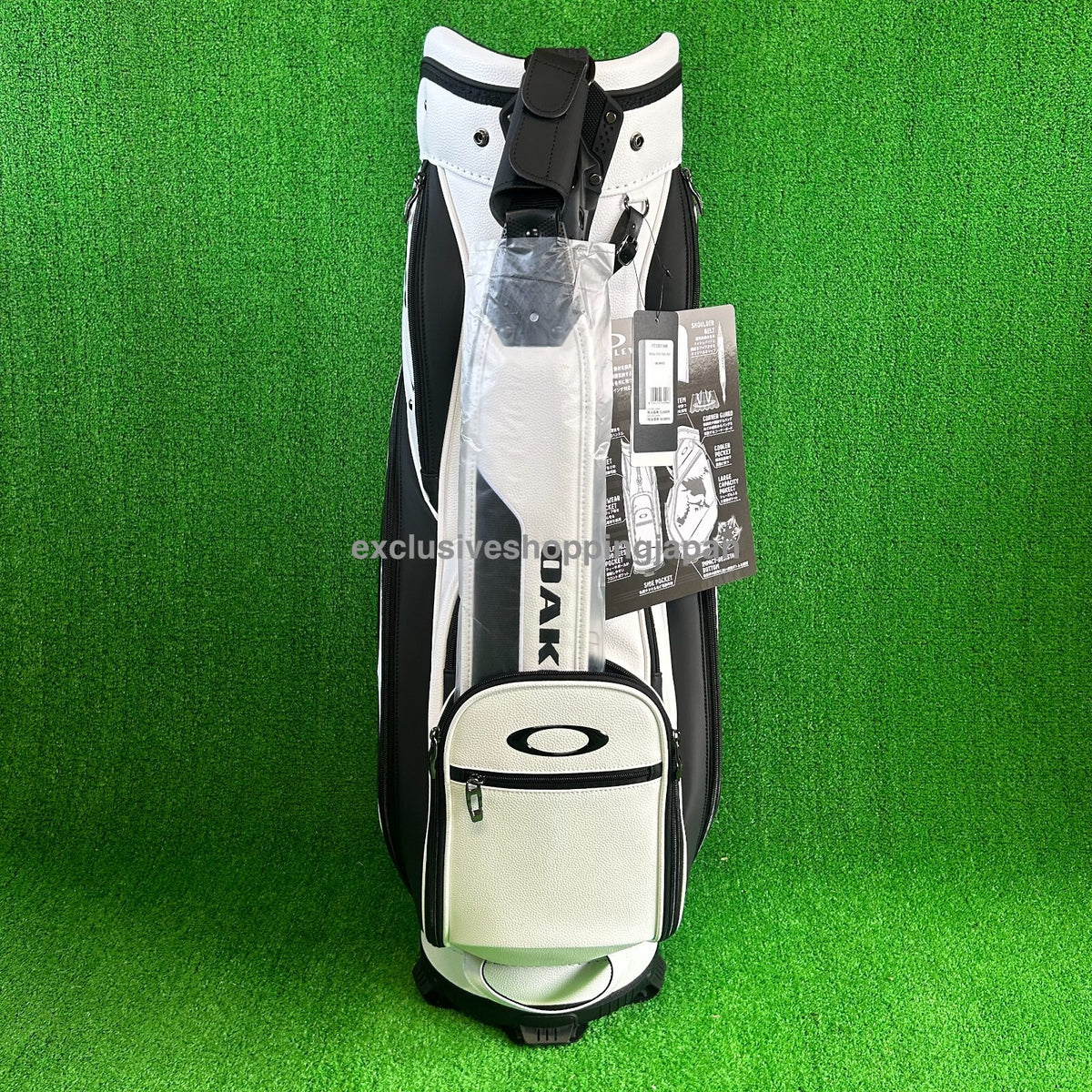 Oakley Golf Cart Bag Skull 18.0 5 x 47in 5-way Divider Pockets White 2025 Model
