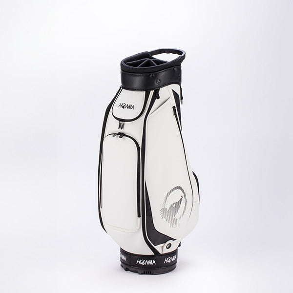 HONMA Big Logo Golf Cart Bag White 9in 4.0kg Divider PU Leather Shoes Pocket New
