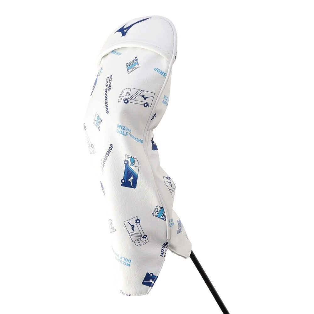 Mizuno Golf Tour Car Driver Headcover Unisex Head Cover 2026 White Finger Pocket