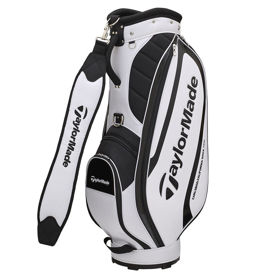 TaylorMade Golf True Light Cart Bag 9 x 47" 5-way Lightweight 2026 White/Black