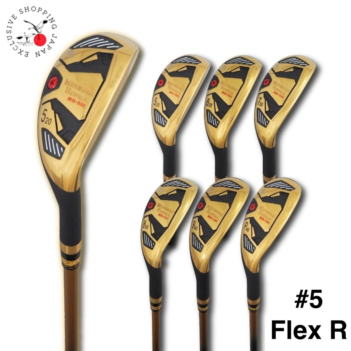 MUTSUMI HONMA Club MH030 Utility Hybrid Iron #5 Flex-R Graphite Shaft Right Hand