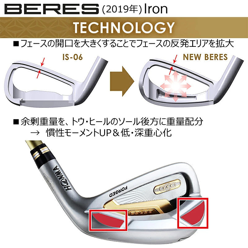 HONMA BERES 07 Iron #6 24° ARMRQ 42 3Star Graphite Shaft R-Flex Japan New Forged