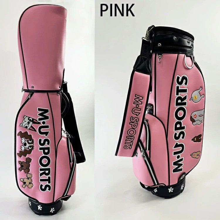 MU SPORTS Golf Cart Bag Pink 8.5in 5-way Divider 3.8kg Popular Reissue Model New