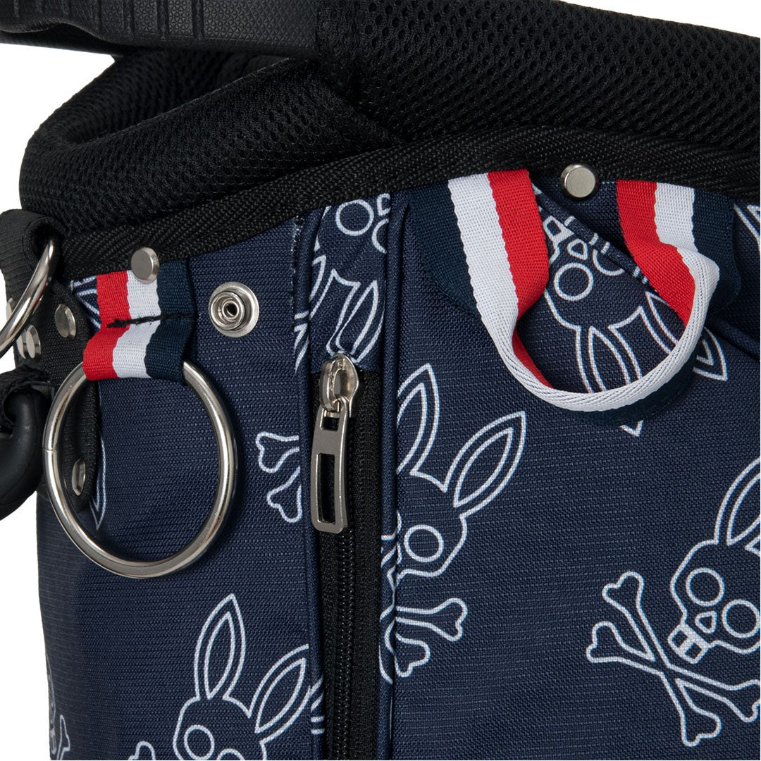Psycho Bunny LWG Lightweight Golf Stand Carry Bag 4-Way Divider Navy 2026 New