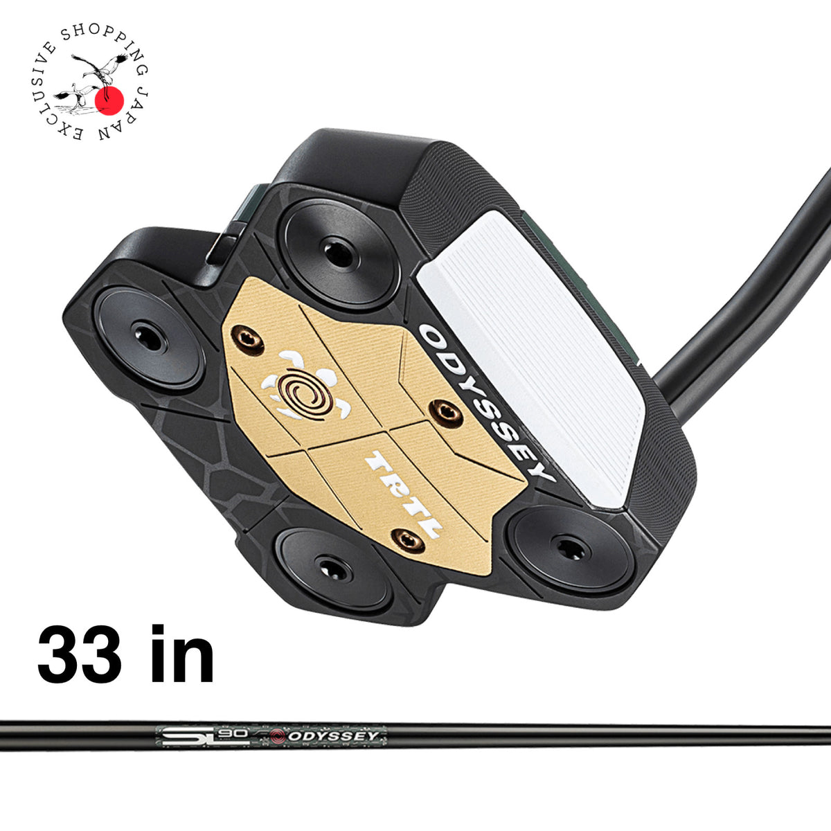 Odyssey TRTL DB Mallet Putter Double Bend Turtle 2026 Stroke Lab Steel 33in PSL