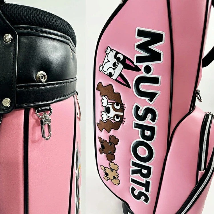 MU SPORTS Golf Cart Bag Pink 8.5in 5-way Divider 3.8kg Popular Reissue Model New