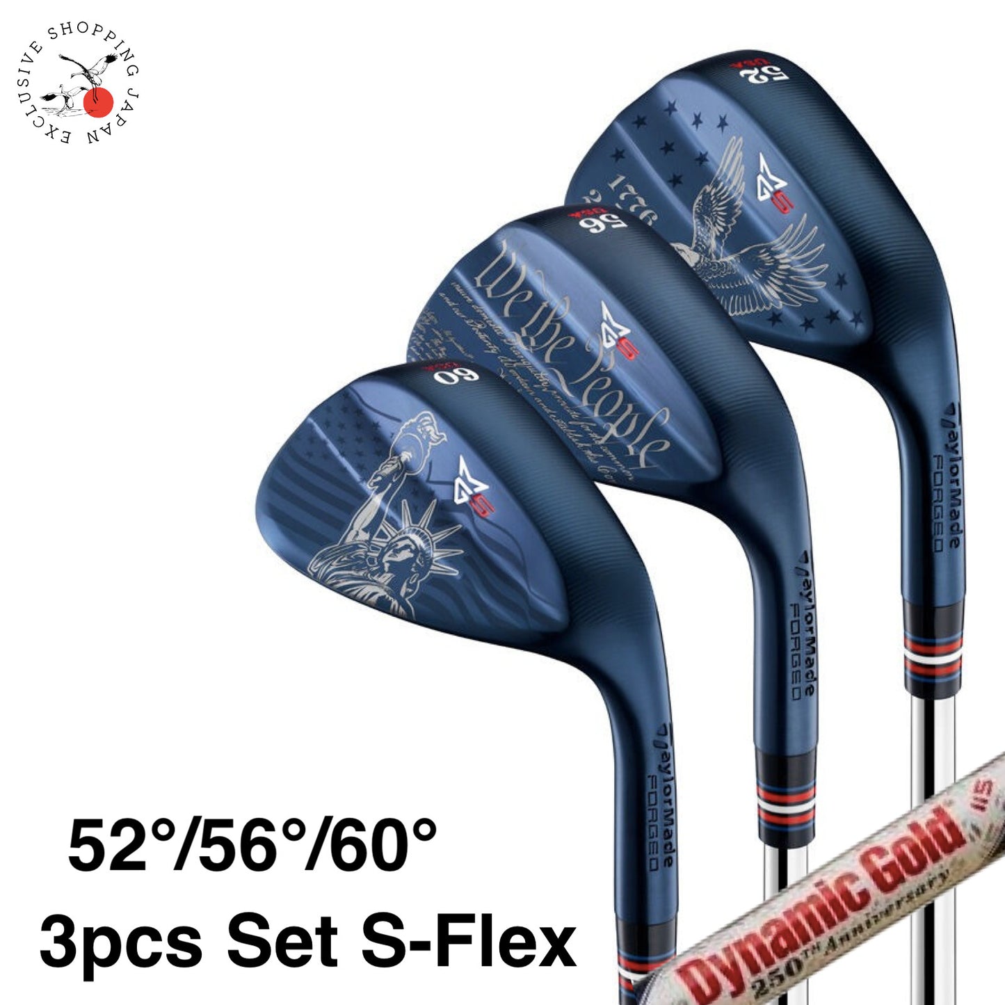 TaylorMade TM26 MG5 AMERICANA 250 Wedge Set 52°/56°/60° S-Flex +PLUS Exclusive