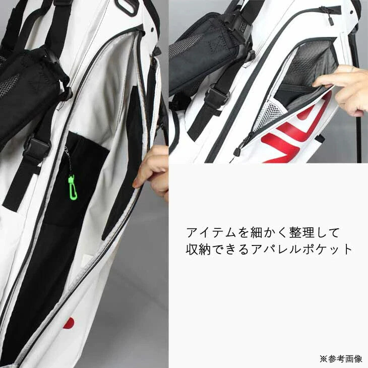 Ping Golf Hoofer Lite Custom Carry Stand Bag 8.5in 4-way Lightweight Black/White