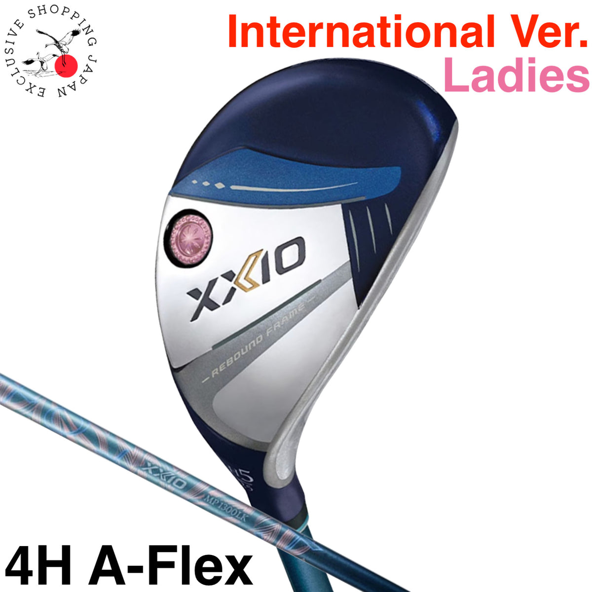 Dunlop XXIO 13 Ladies Hybrid Utility 4H International Ver. Blue A-Flex MP1300LK