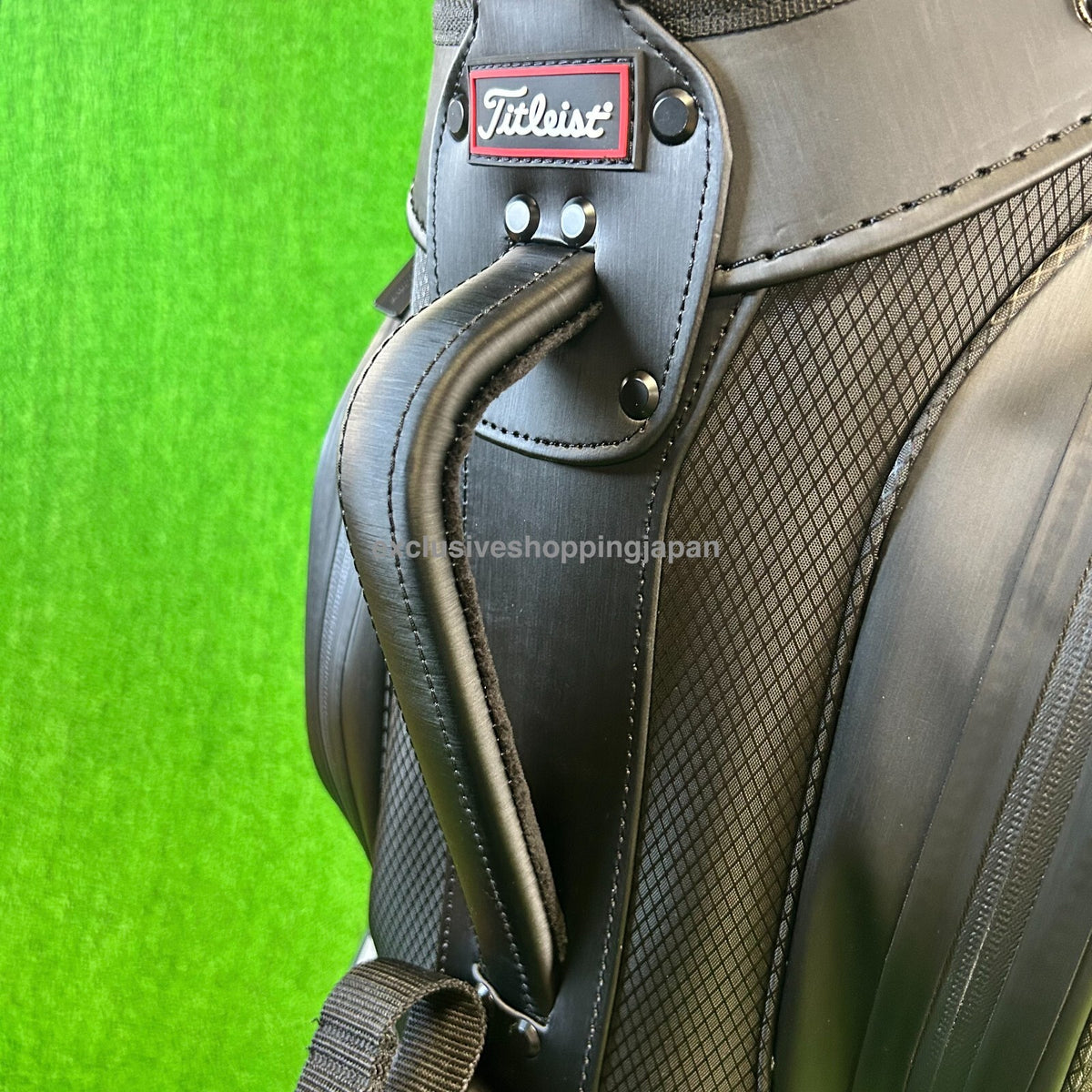 Titleist Mens Golf Premium Cart Bag 2023 10 x 47inch 15-way Divider Black White