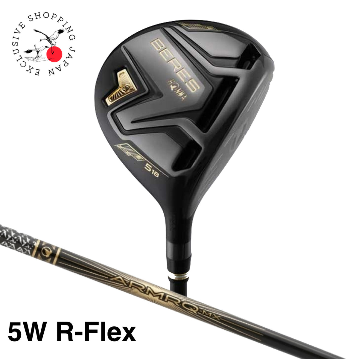 HONMA BERES 08 Black Fairway Wood 5W 18° R Flex ARMRQ MX Black Graphite RH 2022
