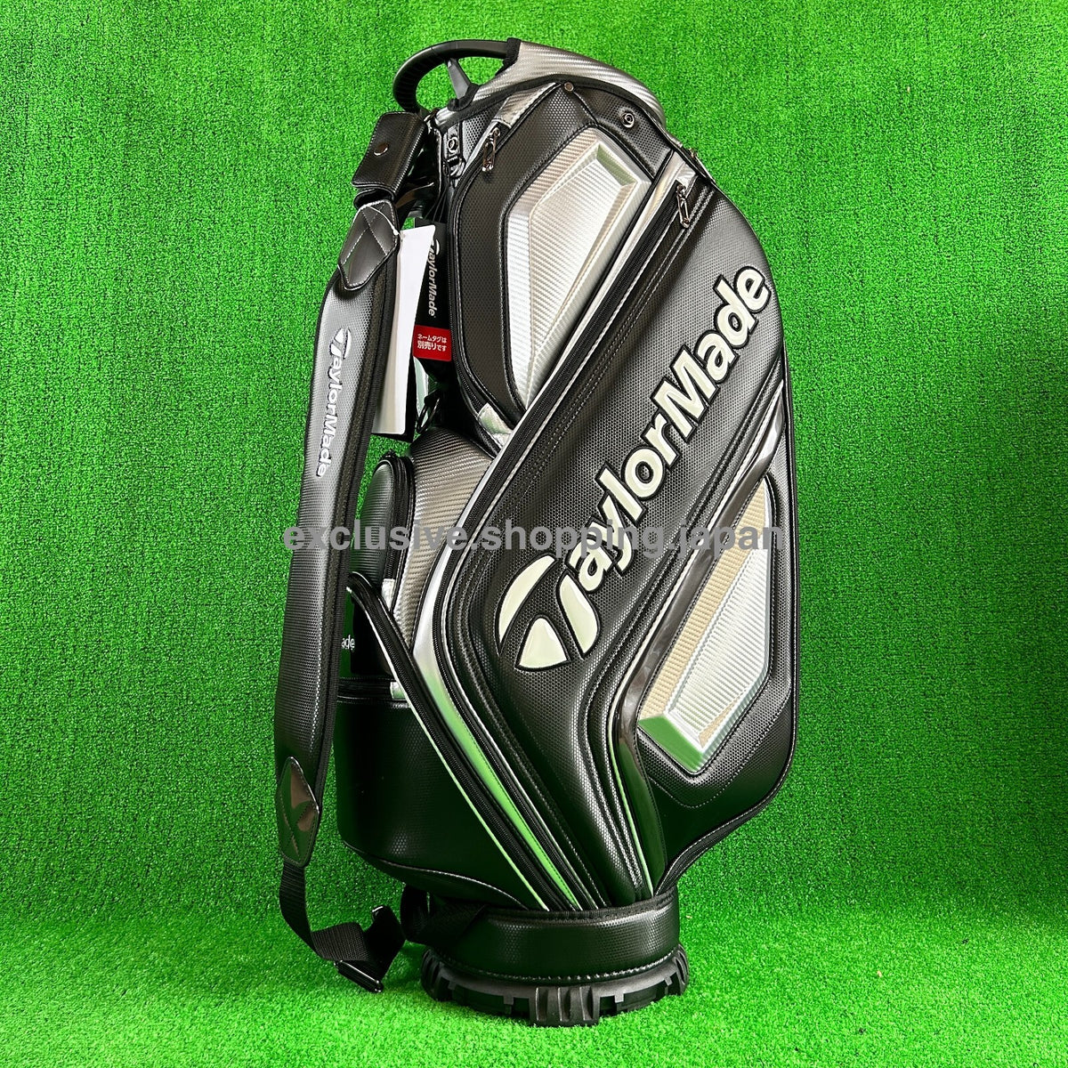 TaylorMade Golf Auth-tech Cart Bag 9 x 47in 4-way 2025 Model Black / Gunmetal