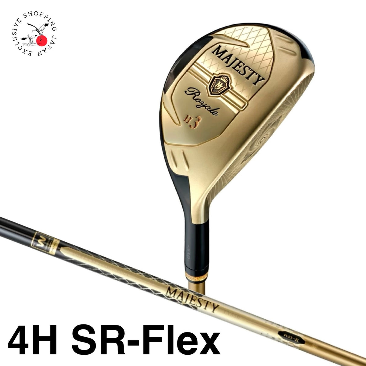 MAJESTY Golf Royale Gold Utility Hybrid 4H SR-Flex MAJESTY LV550 Graphite Shaft