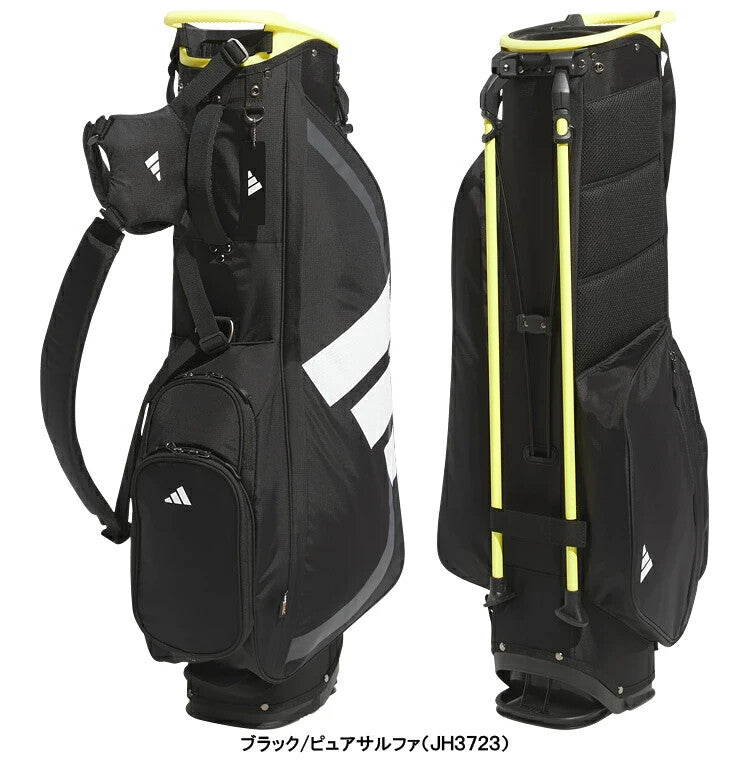 Adidas Golf Carry Stand Bag Adizero Lightweight 7.5 x 47" 2025 Black/Pure Sulfur