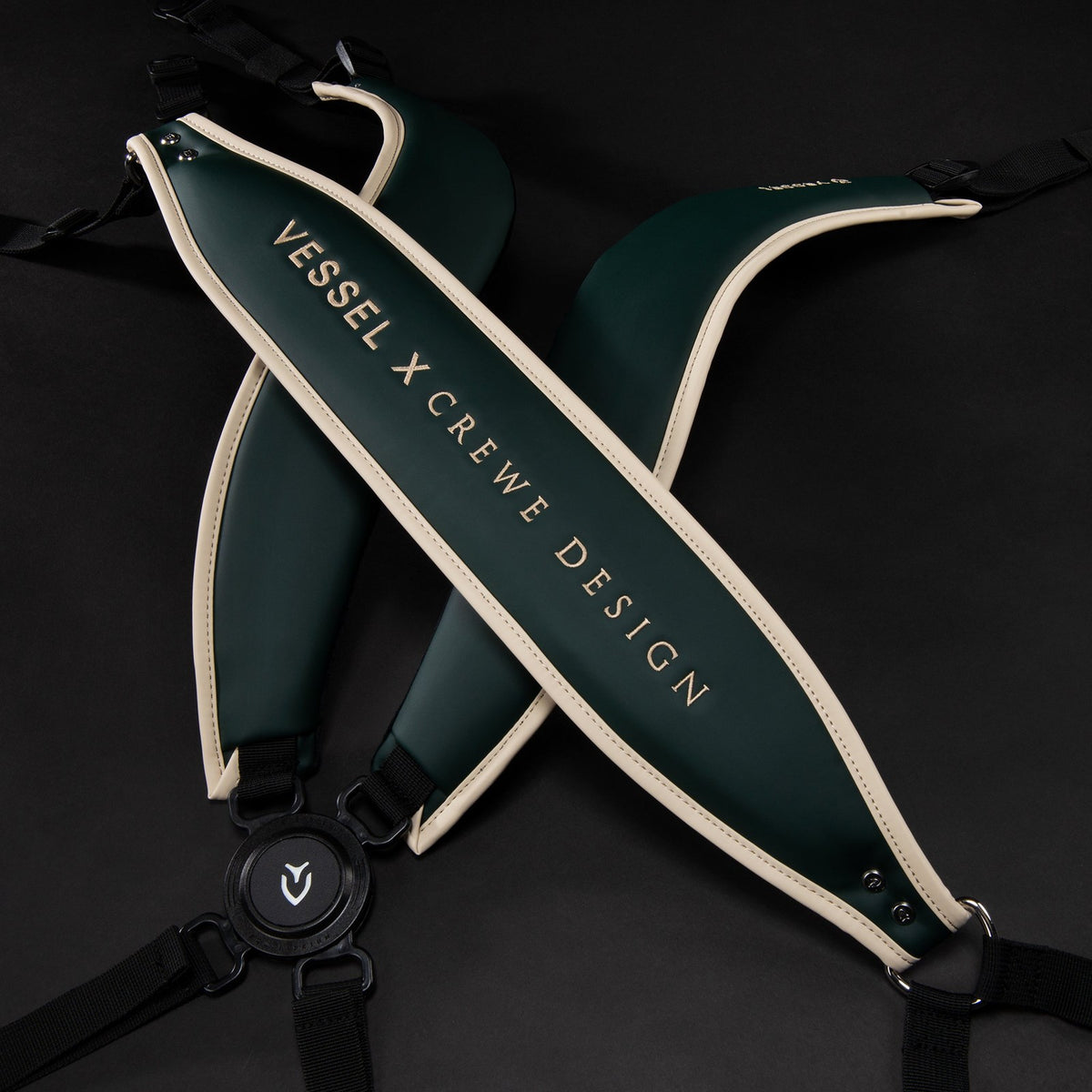 VESSEL Lux Stand Carry Golf Bag Crewe Design 4-Way Divider Cascade Green Limited