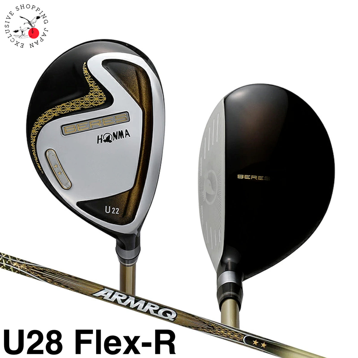 HONMA Beres 07 2019 Utility Hybrid U28 2S 2 Star ARMRQ 47 Graphite Shaft Flex R