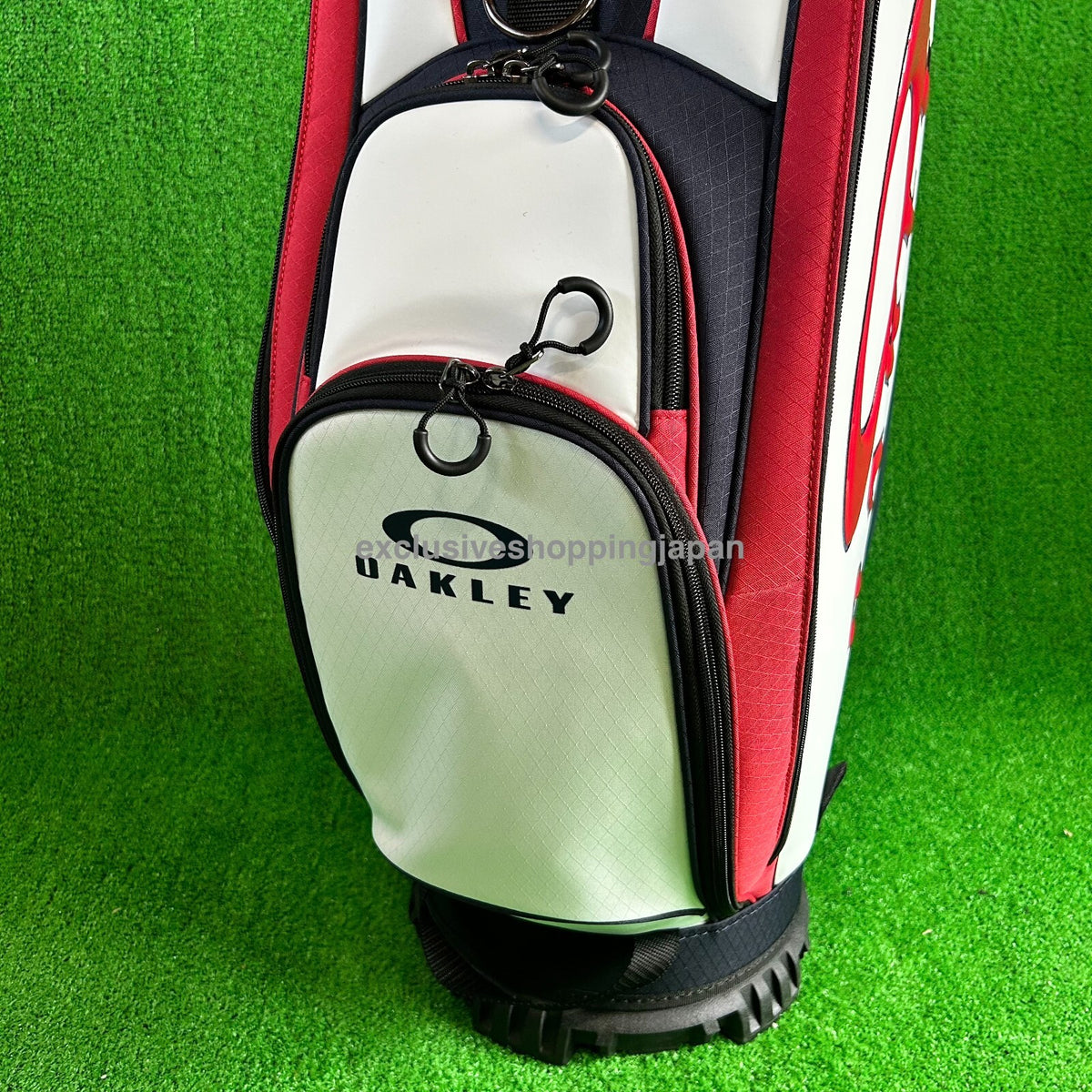Oakley Golf Cart Bag 9.5 x 47in 5-way 18.0 2025 Padded Shoulder White Multi New