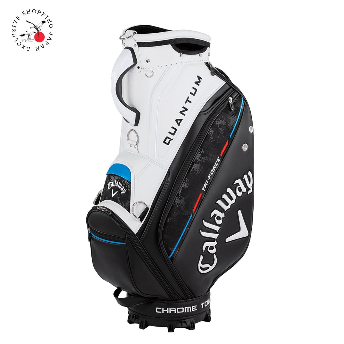 Callaway Tour 26 JM Quantum Cart Bag 9.5" 5-Way Fits 47" Black/White/Blue 2026