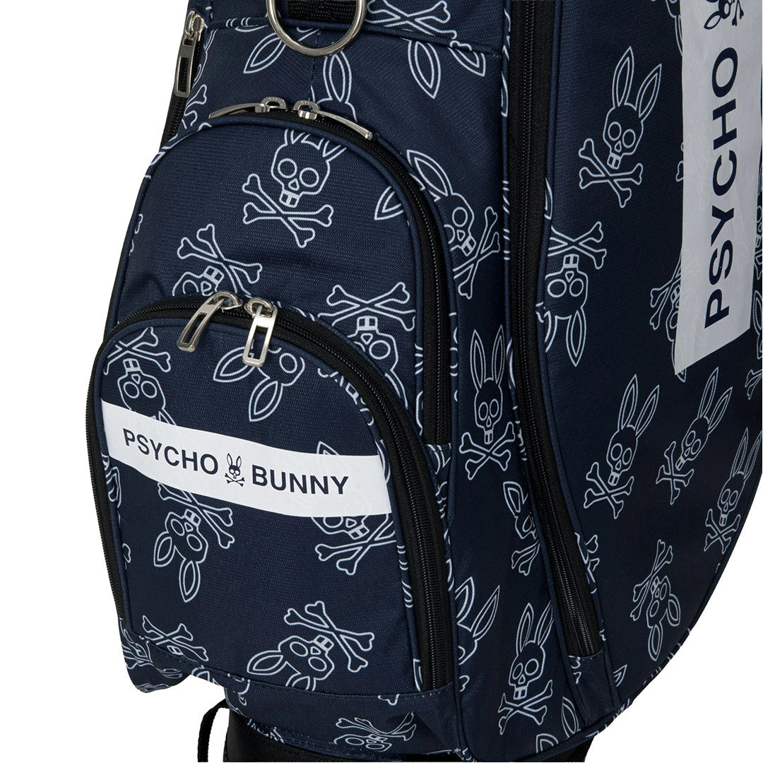 Psycho Bunny LWG Lightweight Golf Stand Carry Bag 4-Way Divider Navy 2026 New
