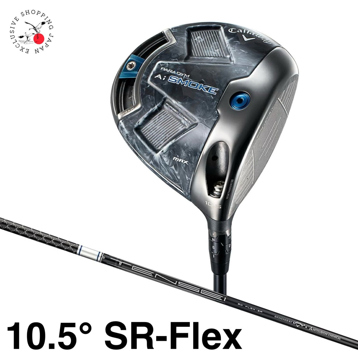 Callaway Golf PARADYM Ai SMOKE MAX Driver 10.5° SR-Flex Tensei 50 Graphite Shaft