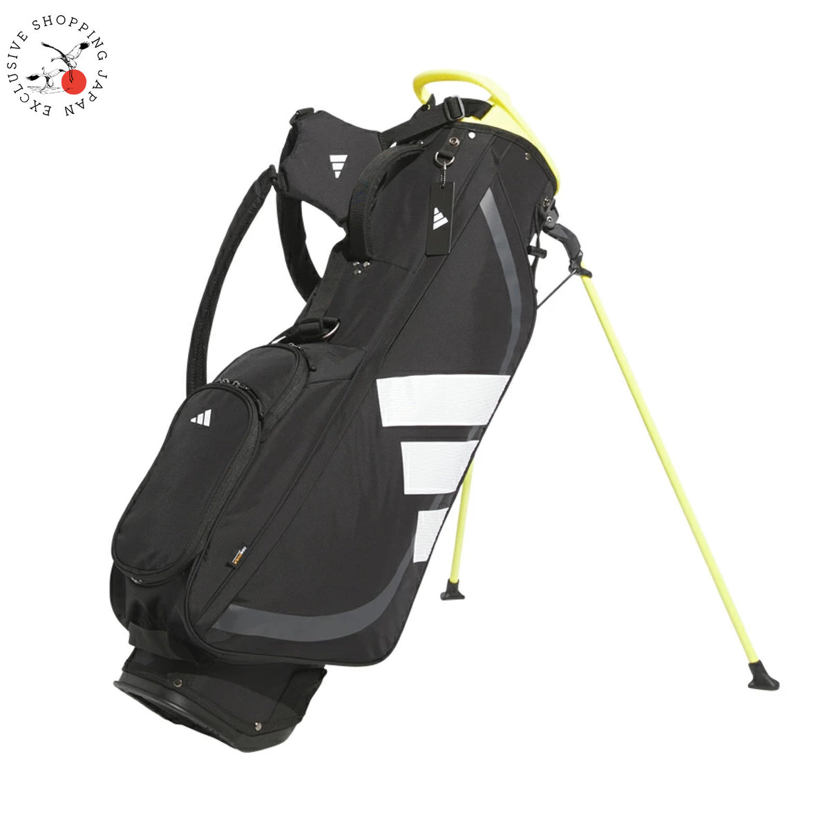 Adidas Golf Carry Stand Bag Adizero Lightweight 7.5 x 47" 2025 Black/Pure Sulfur
