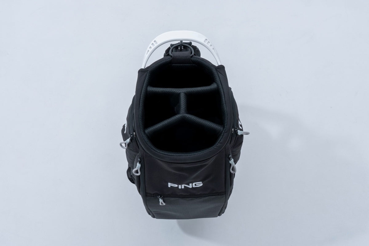 PING Arizona Casual Cart Bag 4-Way Divider 9in Black Lightweight Polyester 2026