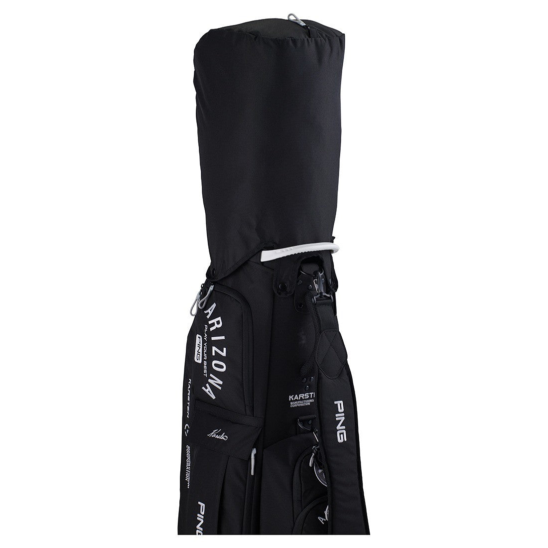 PING Arizona Casual Cart Bag 4-Way Divider 9in Black Lightweight Polyester 2026