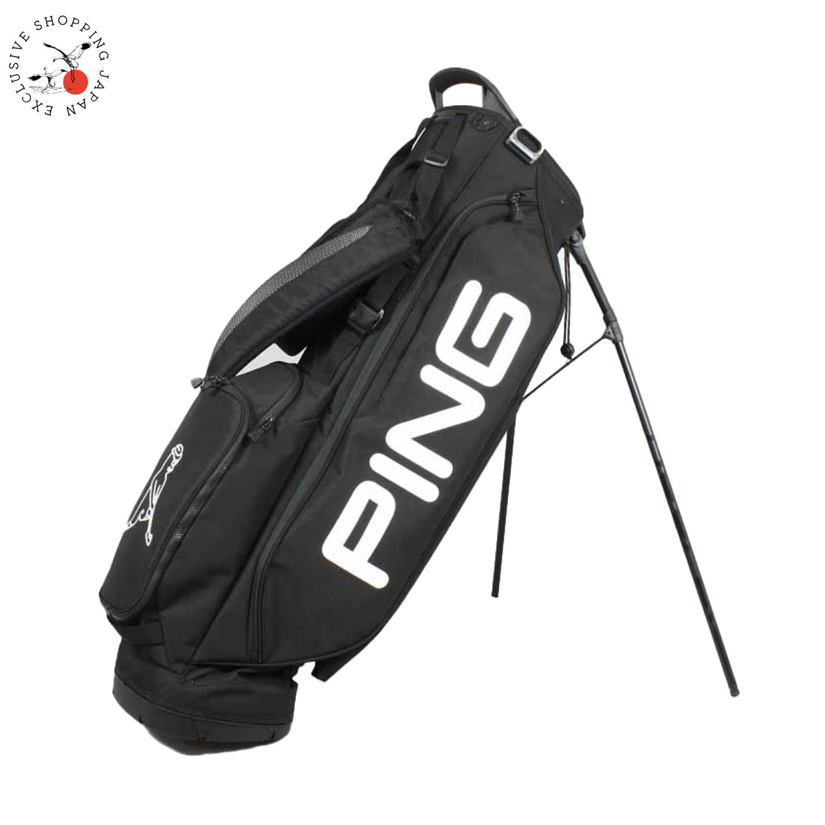 Ping Golf Hoofer Lite Custom Carry Stand Bag 8.5in 4-way Lightweight Black/White