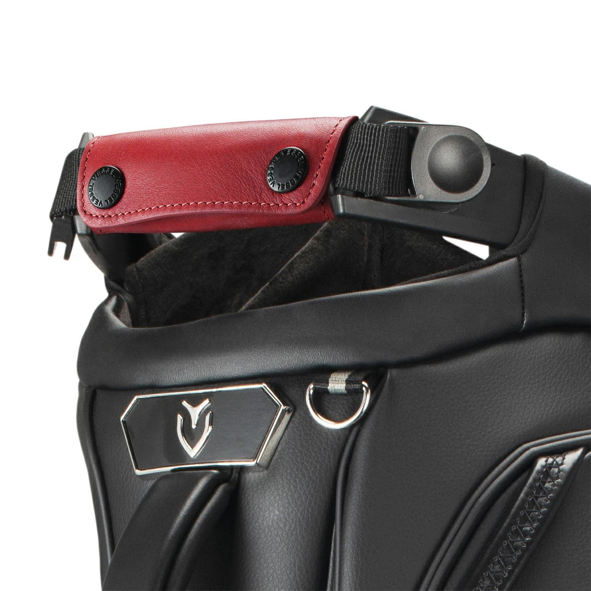 VESSEL Genuine Leather Handle Wrap PRO Golf Bag Handle Cover Accessory Red New