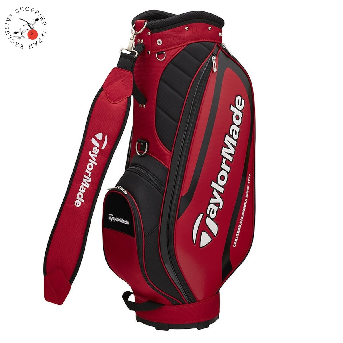 TaylorMade Golf True Light Cart Bag 9 x 47in 5-way Lightweight 2026 Men's Red