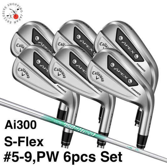Callaway APEX Ai300 Iron Set #5-9, PW 6pcs N.S.PRO 750GH neo Steel Shaft S-flex