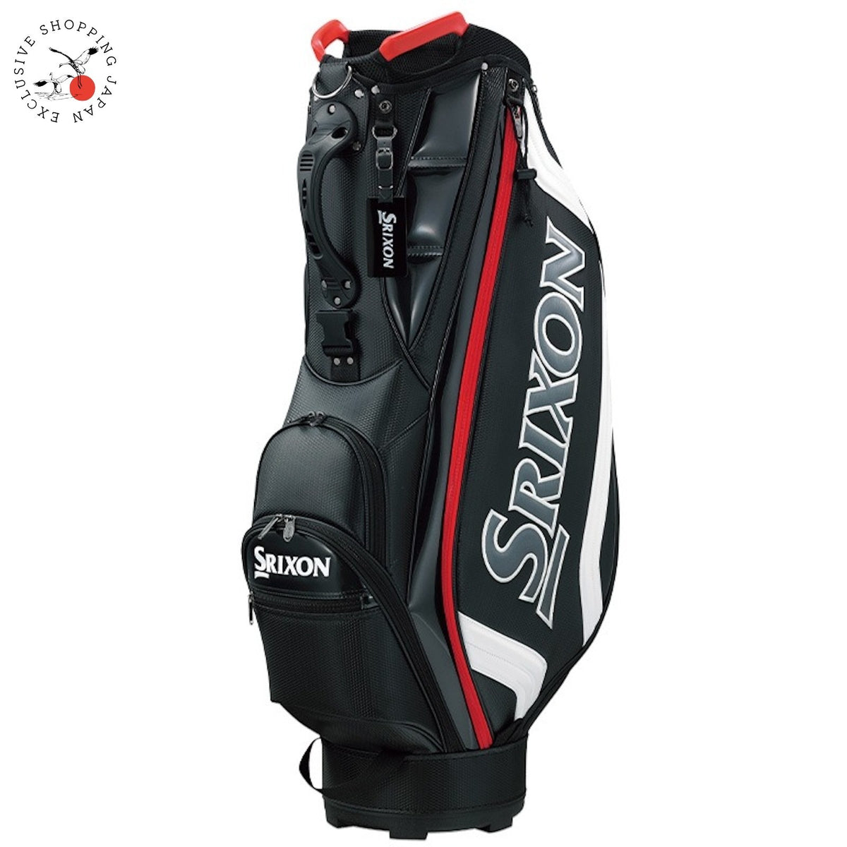 Dunlop Golf SRIXON Cart Bag 9.5inch Lightweight 3.0kg 4-way 2024 Men Black/White