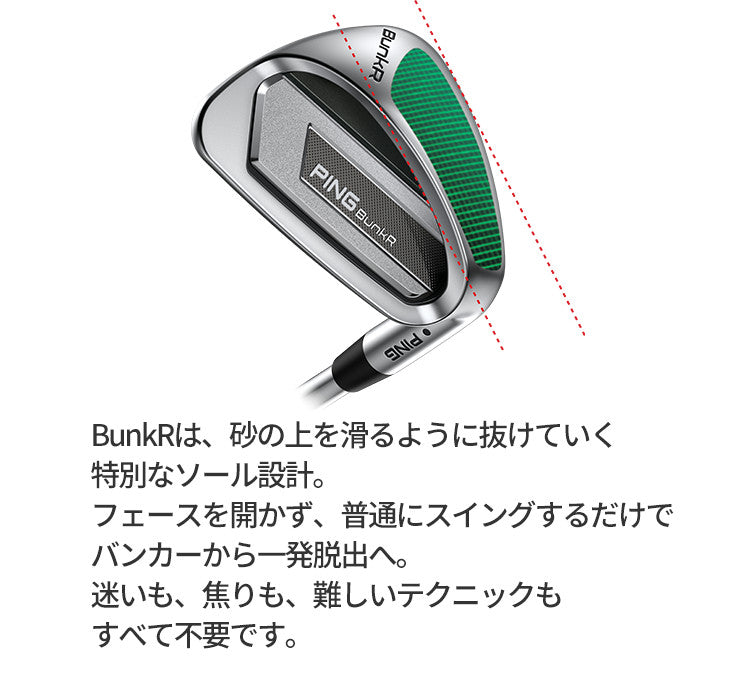 Ping BunkR Ladies Sand Wedge Club Loft 64° Black Dot PING LE Graphite Shaft 2025