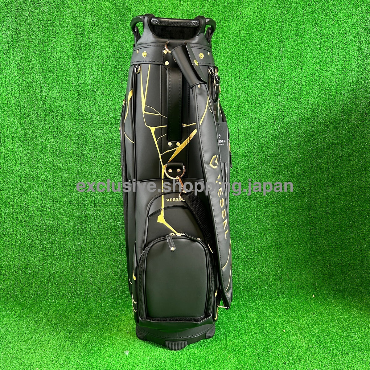 VESSEL Golf LUX 7 JP 2.0 Cart Bag Japan Exclusive 9 x 47in 7-way 2025 Kintsugi