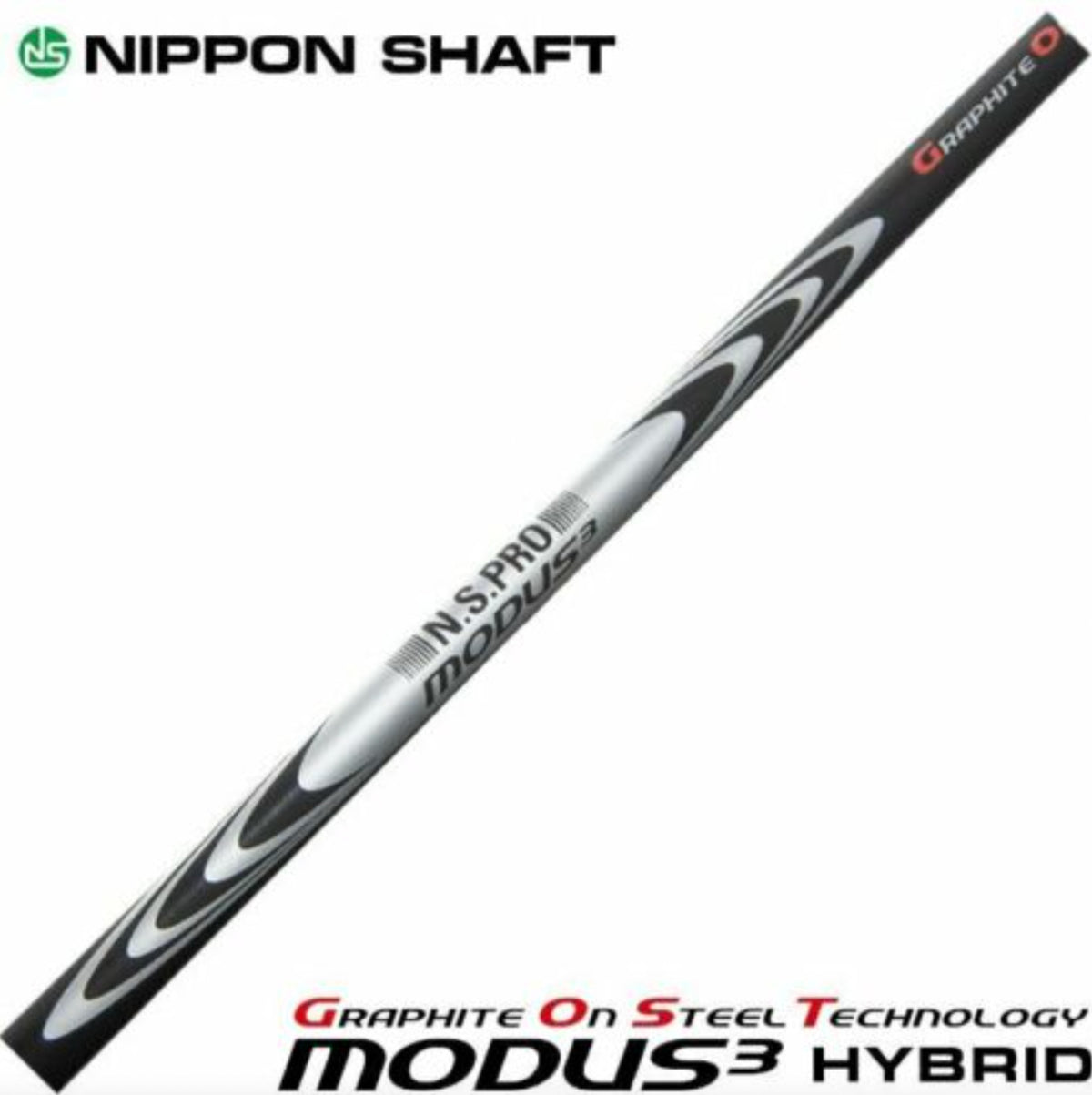 NIPPON SHAFT N.S.PRO MODUS3 HYBRID Shaft Graphite on Steel Technology GOST Uncut