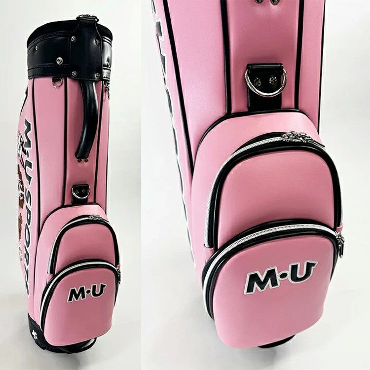 MU SPORTS Golf Cart Bag Pink 8.5in 5-way Divider 3.8kg Popular Reissue Model New