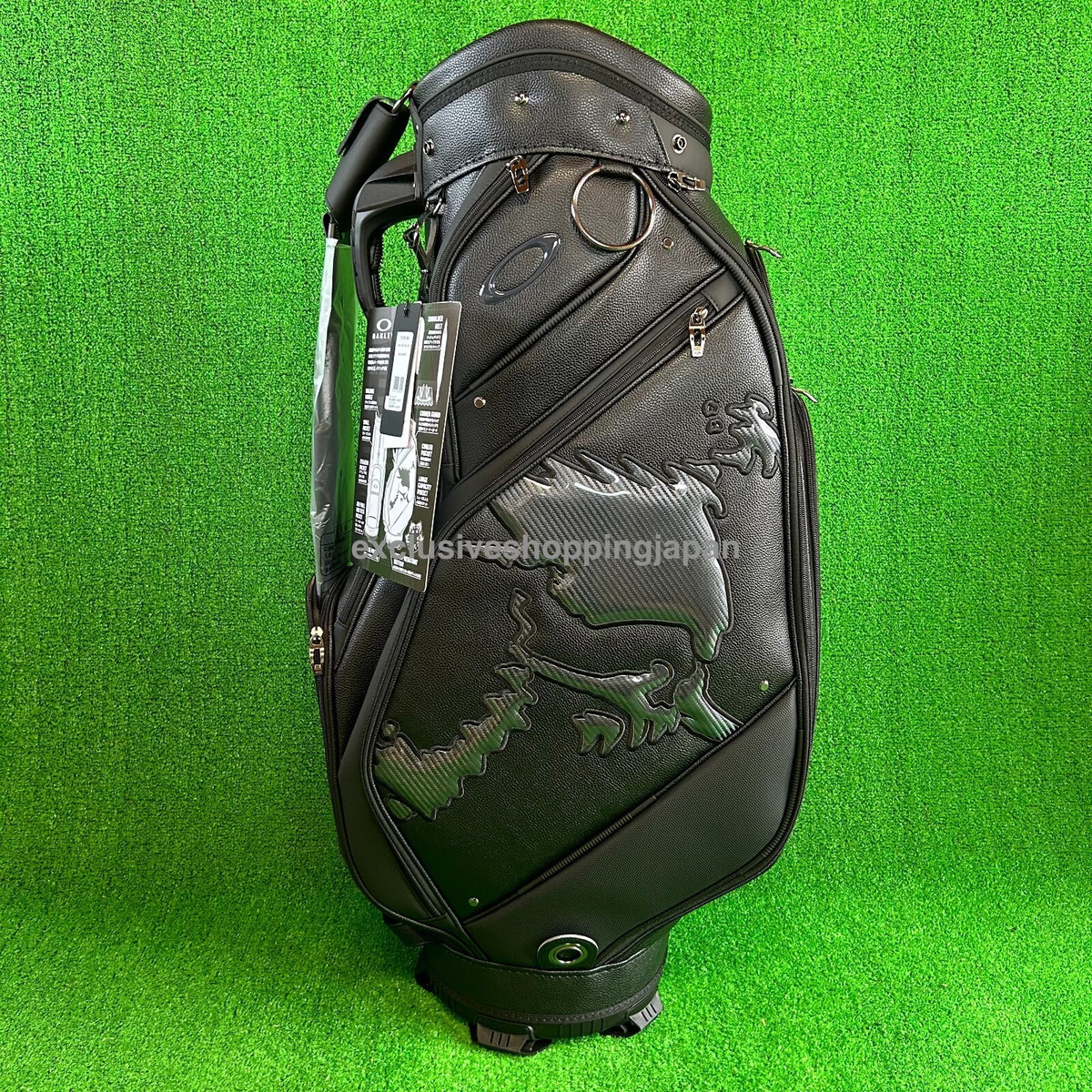 Oakley Golf Cart Bag Skull 18.0 9.5 x 47in 5-way Divider Blackout 2025 Model New