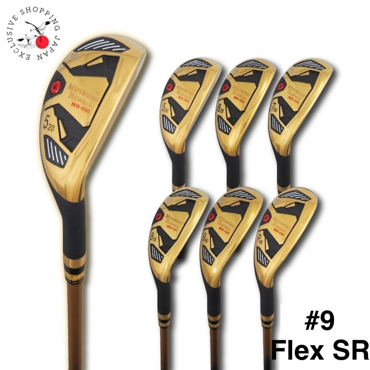 MUTSUMI HONMA Club MH030 Utility Hybrid Iron #9 Flex-SR Graphite Shaft Men Right