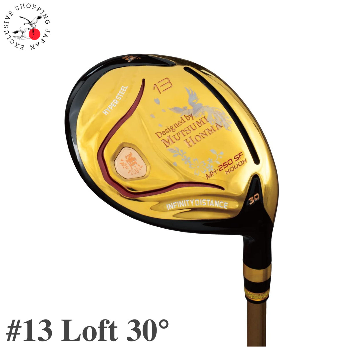 Mutsumi Honma Golf Club Fairway Wood 13W 30° MH250SF Phoenix FW Flex R SR Shaft