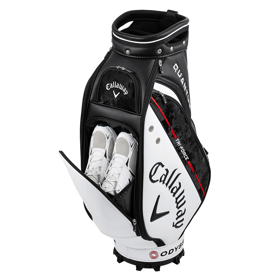 Callaway Tour 26 JM Quantum Cart Bag 9.5" 5-Way Fits 47" Black/White/Blue 2026