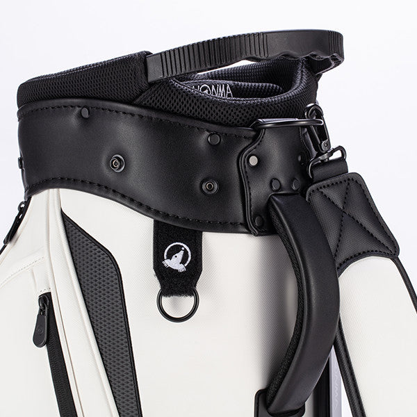 HONMA Big Logo Golf Cart Bag White 9in 4.0kg Divider PU Leather Shoes Pocket New